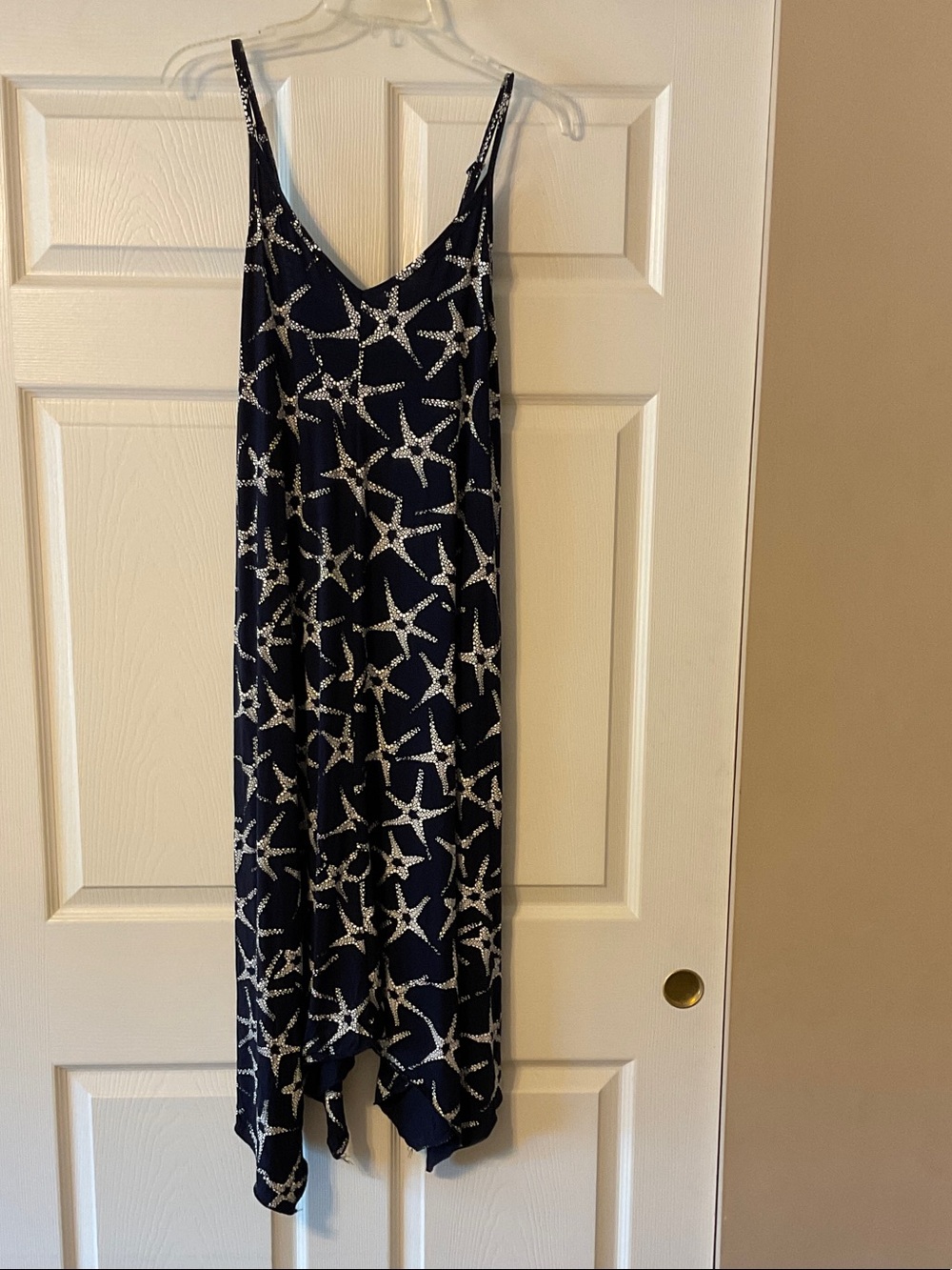 India Boutique Navy and White Starfish Beach/BathingSuit Coverup